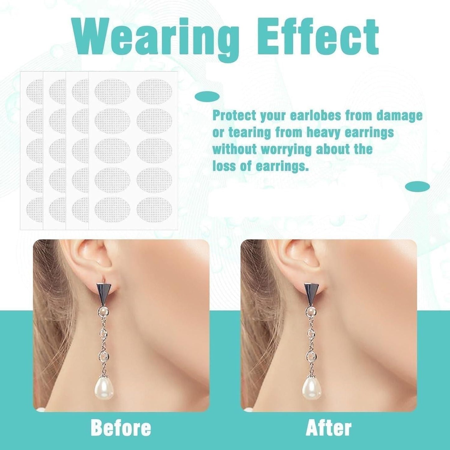 Premium Ear-Lift Pro Support Patches (50 Pcs & Get 50 Pcs FREE)