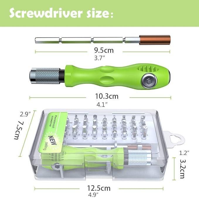 32 in 1 Inter-changeble Multipurpose Mini Screwdriver Tool Set Magnetic Slot Wrench Bits Repair Tools Kit Set