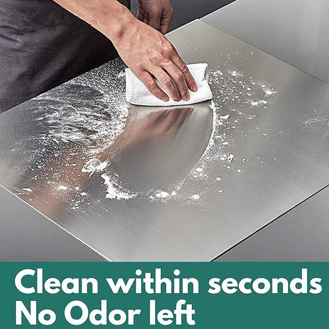 Stainless Steel Chopping Board - Durable & Hygienic (35x31cm)
