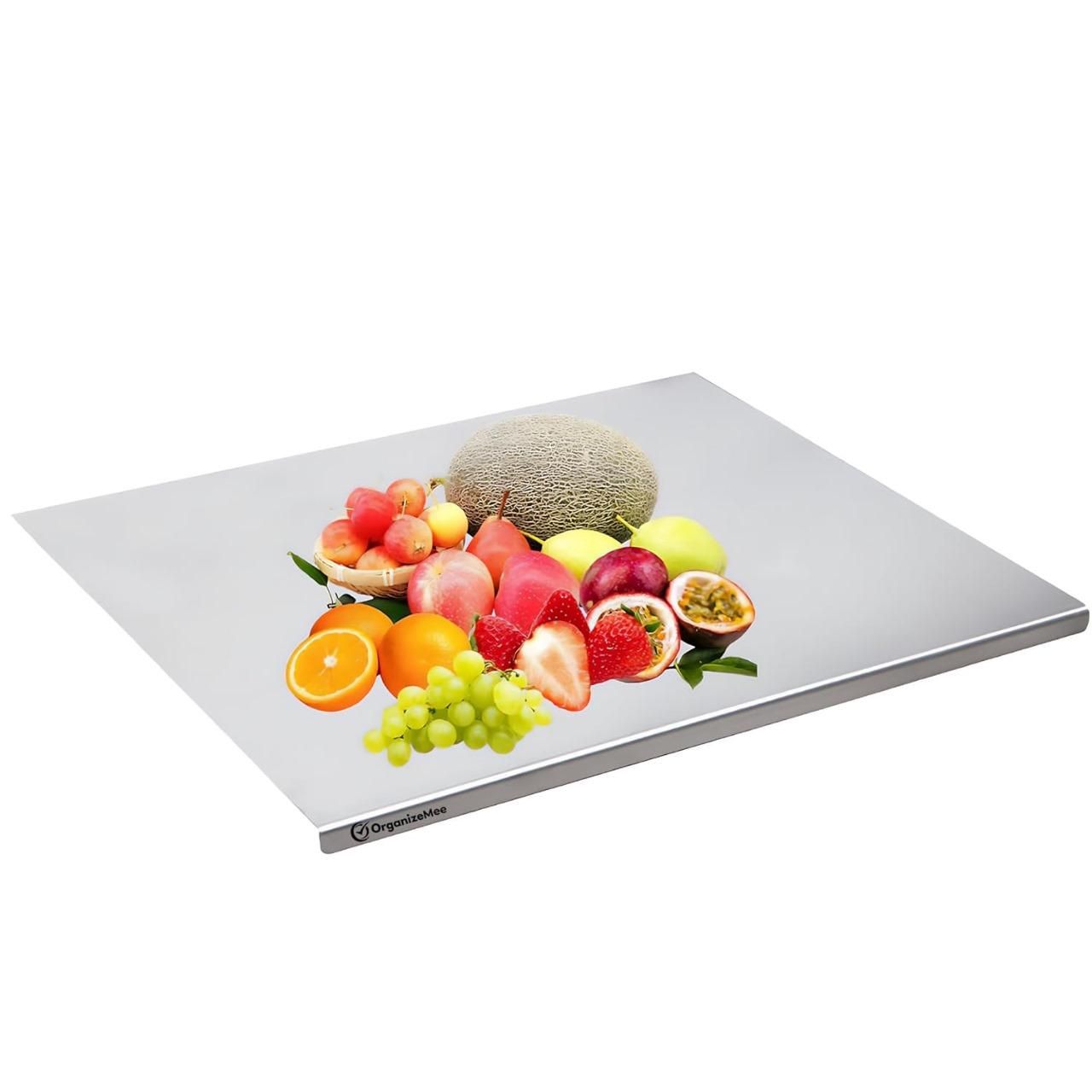 Stainless Steel Chopping Board - Durable & Hygienic (35x31cm)