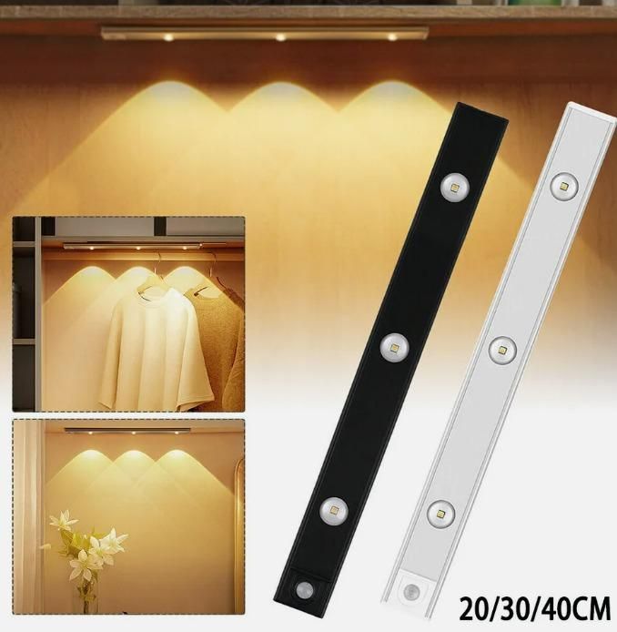 LED PIR Motion Sensor Rechargeable Cabinet Light – Warm & Neutral White