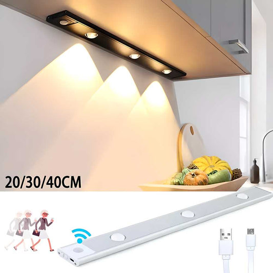 LED PIR Motion Sensor Rechargeable Cabinet Light – Warm & Neutral White