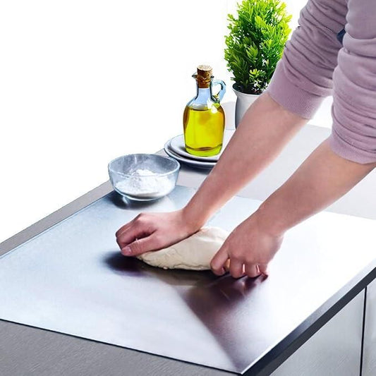 Stainless Steel Chopping Board - Durable & Hygienic (35x31cm)