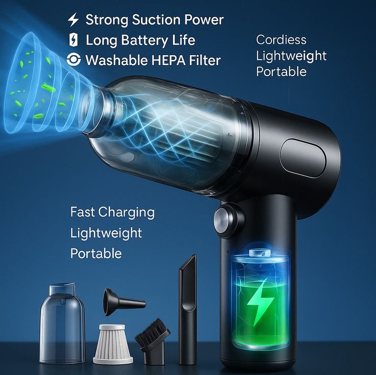DustX Pro™ – Cordless Turbo Suction & Air Duster