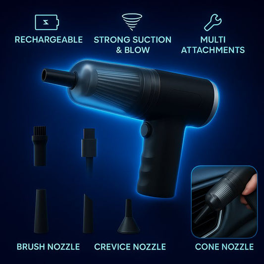 DustX Pro™ – Cordless Turbo Suction & Air Duster