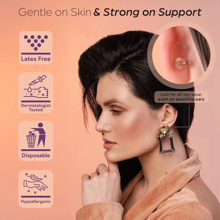 Premium Ear-Lift Pro Support Patches (50 Pcs & Get 50 Pcs FREE)