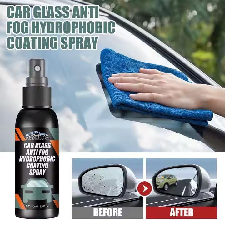 Car Glass Anti- Fog Hydrophobic Coating 100ML (Pack of 2)