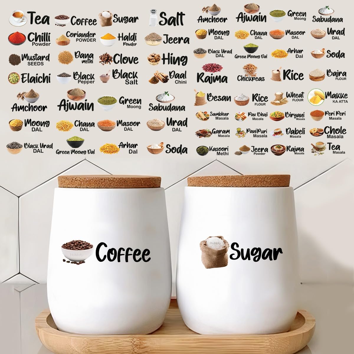 3D Label Set for Jars & Containers