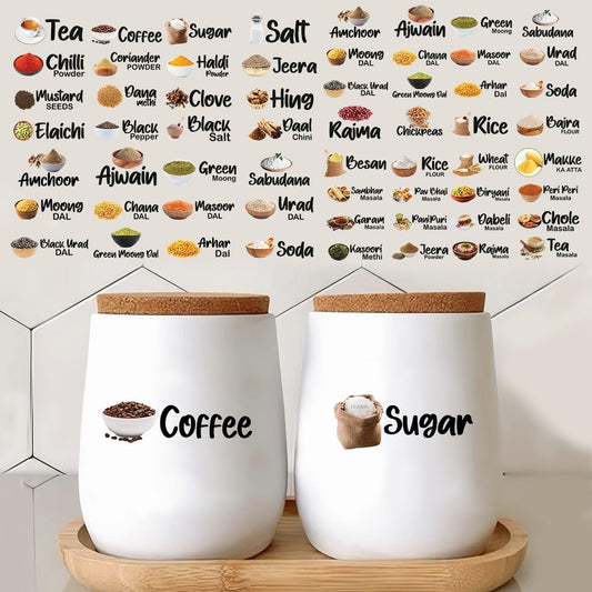 3D Label Set for Jars & Containers