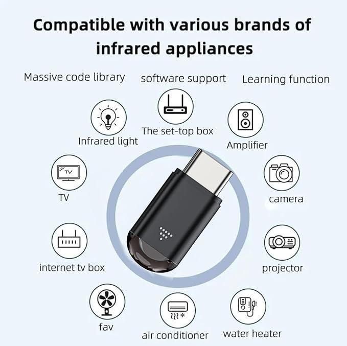 Mini Smartphone IR Remote Controller Adapter – Type C (5th Gen)