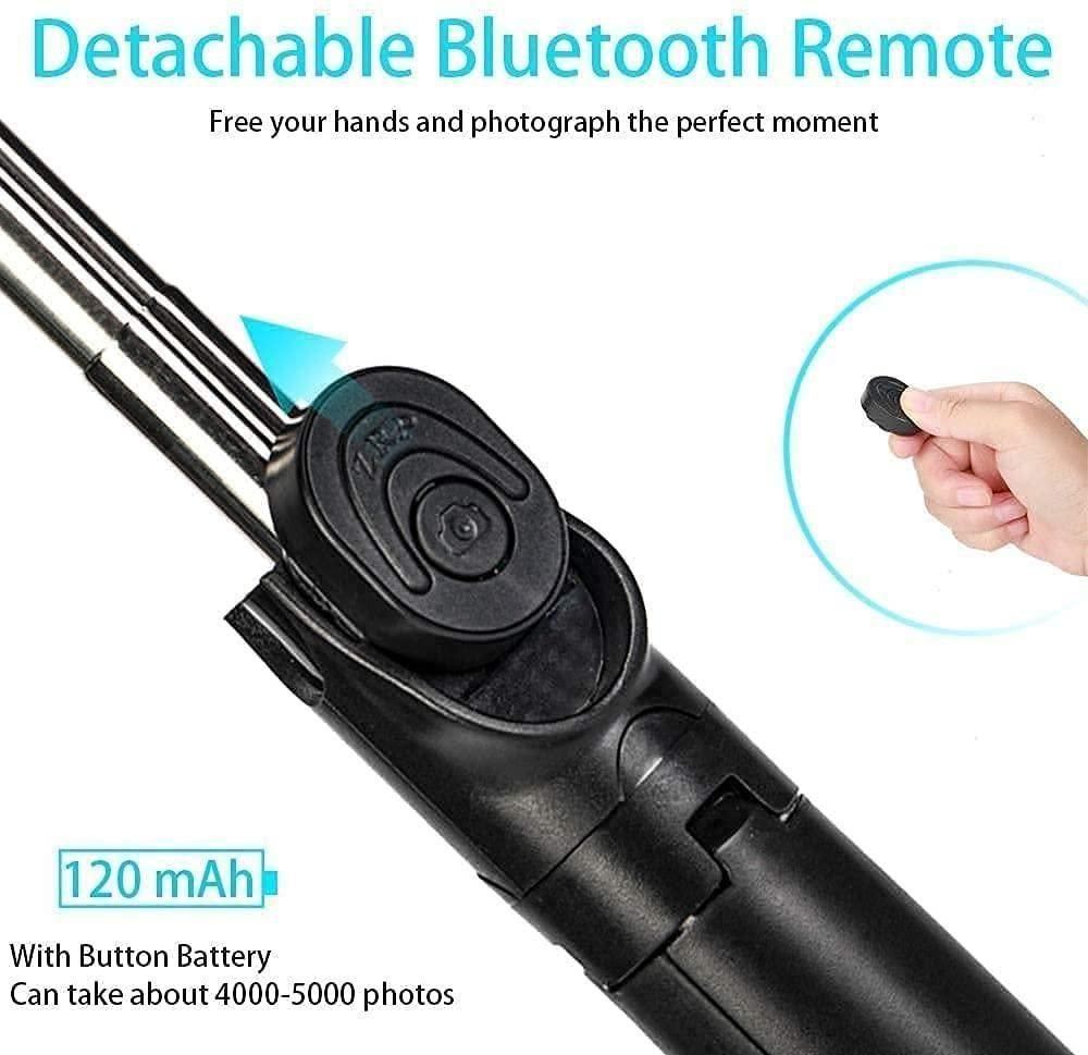 Selfie Stick,Extendable Selfie Stick with Wireless Remote & Tripod.