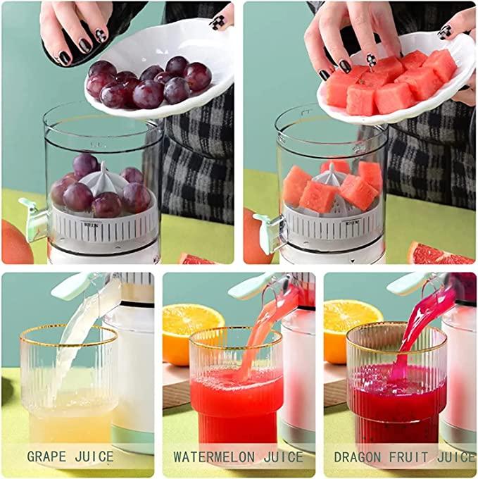 Portable Rechargeable Mini Juicer Machine | Compact Cold Press Fruit & Vegetable Juice Extractor for Fresh & Healthy Drinks at Home, Office & Travel