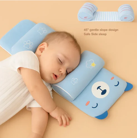 SnugNest™ Baby Head Support Pillow - Where safety meets sweet dreams 🌙💤
